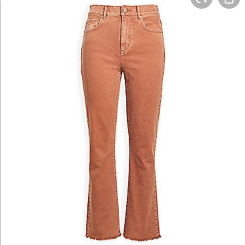 NWT LOFT High Waist Flare Crop Jeans